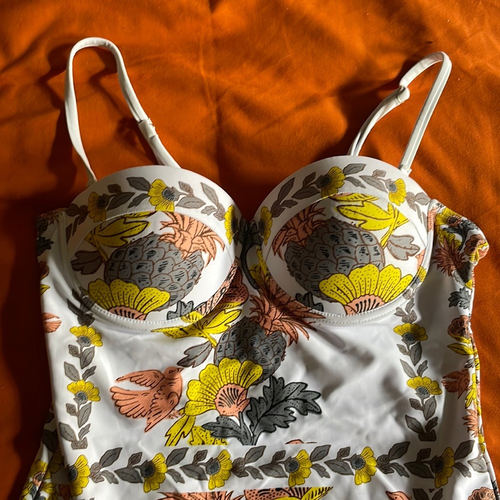 Italian style printed one piece swimsuit